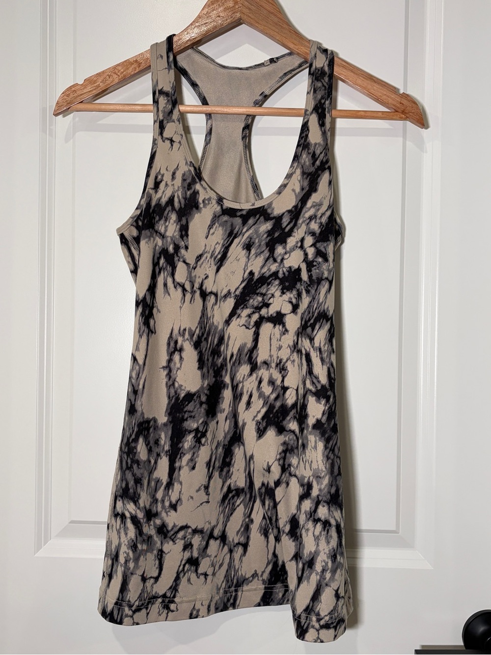 Lululemon Cool Racerback Tank Top Great Granite Black Mojave Tan Size 6